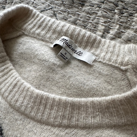 Madewell Beige Sweater with Mushroom Design - Picture 2 of 5